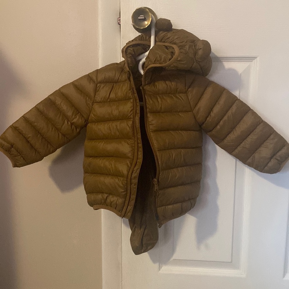 2t winter foldable jacket with bag